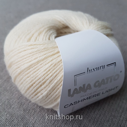 Lana Gatto Cashmere Light (08576 молочный) 100% кашемир 50 г/150 м