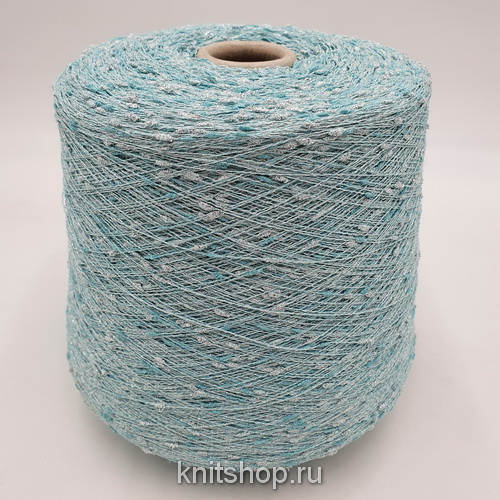 Filatura a Pettine Luxury (40522 мята) 65% PC, 29% па, 6% люрекс 730м/100гр шишечки