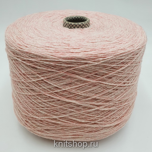 Pisa (Rosa Mel нежно-розовый меланж) 70% меринос, 30% кашемир 2/12 600м/100гр