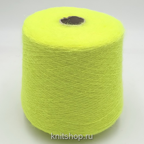 KidMohair Seta (10 желтый неон) 70% суперкид мохер, 30% шёлк 950м/100гр 