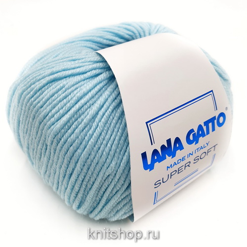 Lana Gatto Super Soft (14545 лазурный нежный) 100%меринос 50 г/125 м