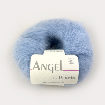 Permin Angel (884181 голубой) 70% суперкидмохер, 30% шёлк 25гр/210м