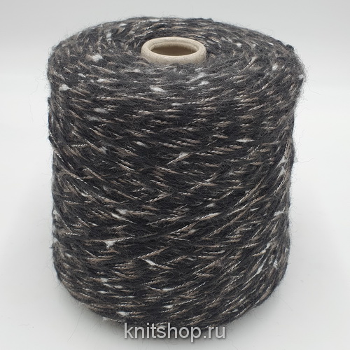 Fiordo (40100 черный, белый, бежевый) 50% меринос, 50% акрил 180м/100гр шишечки, утолщения