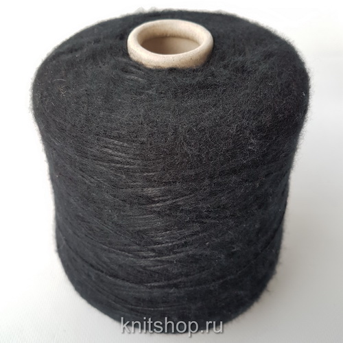Filati Naturali Fluffy (20370 черный) 52% кашемир, 48% па 750м/100гр