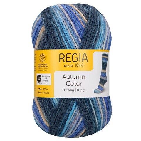 Regia Autumn Color 8-Ply (9183) 75% меринос, 25% полиамид 150г/300 м