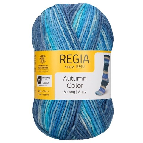 Regia Autumn Color 8-Ply (9182) 75% меринос, 25% полиамид 150г/300 м