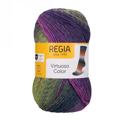 Regia Virtuoso Color (03070) 75% шерсть мериноса, 25% полиамид 150гр/375м