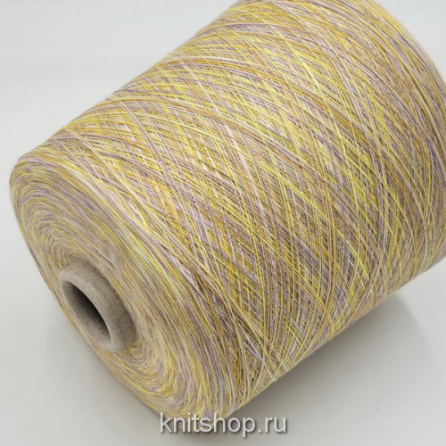 Lanificio del Olivo Chloe (19-4 желтая лаванда мультиколор) 100% хлопок мако 2/50 2500м/100гр