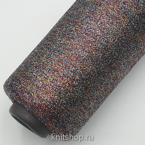 Sinflex (F039 бордовый единорог) 60% вискоза, 40% люрекс 7500м/100гр (бобинка 540гр)
