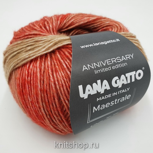 Lana Gatto Maestrale (9023) 75% хлопок, 16% меринос, 9% кашемир 50г/145м