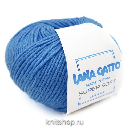 Lana Gatto Super Soft (05283 ярко-голубой) 100%меринос 50 г/125 м
