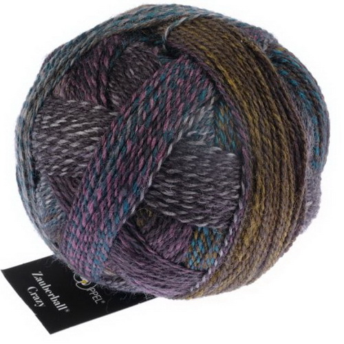Schoppel Zauberball Crazy (1153-2475) 75% шерсть, 25% па 100г/420м