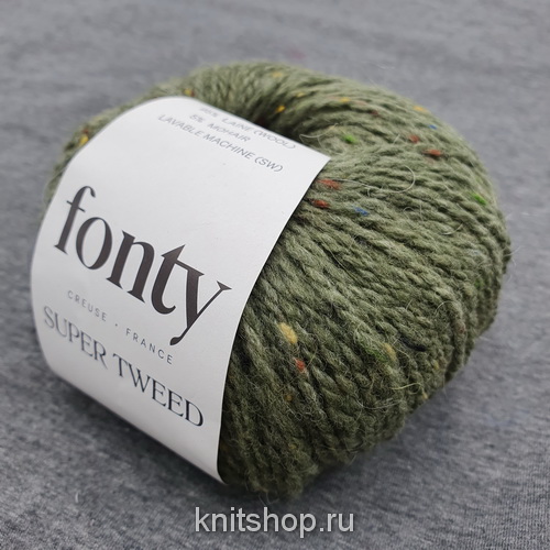 Fonty Super Tweed (11 хвойный) 95% меринос, 5% мохер 50 г/110 м 