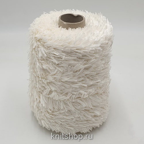 Bottega V Raffia (Greggio сливочный) 97% вискоза, 3% па, 30мм, 50м/100гр фантазийная