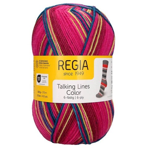 Regia Talking Lines Color 6-Ply (5107) 75% меринос, 25% полиамид 150г/375м