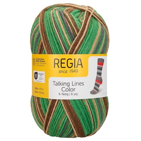 Regia Talking Lines Color 6-Ply (5105) 75% меринос, 25% полиамид 150г/375м
