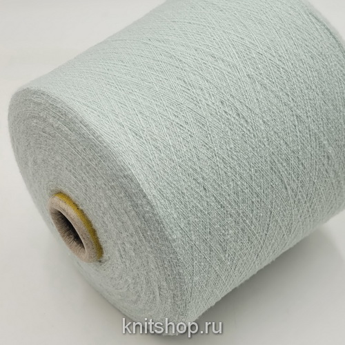 Loro Piana Foam (Azzurro Acqua мята) 75% кашемир вспушенный, 25% шёлк 2500м/100г букле