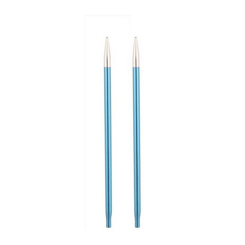 Спицы 10 см 6 мм укороченные съемные Zing Knit Pro, алюминий, фиолетовый бархат