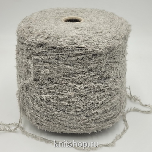 Millefili CutMerinos (80009 серый) 73% меринос, 27% па 170м/100гр мех, травка, резаный меринос