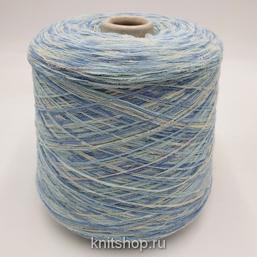 Moma Multicolor (16 голубой мультиколор) 76% хлопок, 24% па 600м/100гр реснички