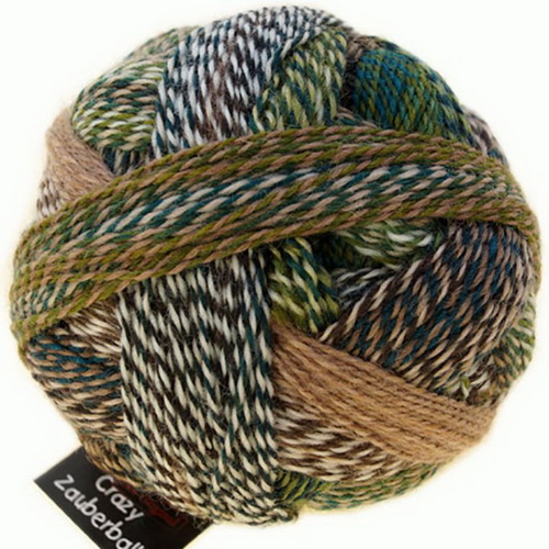 Schoppel Zauberball Crazy (1153-2250) 75% шерсть, 25% па 100г/420м