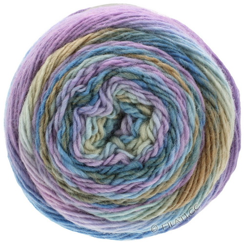 Lana Grossa Meilenweit 100 Color Mix Multi (8002) 75% шерсть мериноса, 25% па 100г/400м
