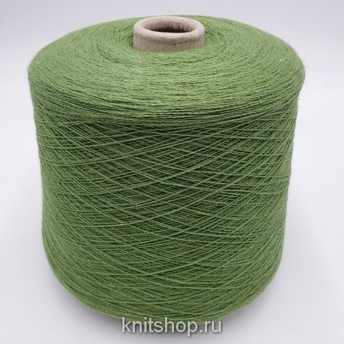 Jenny (Verde Prato молодая листва) 70% меринос, 15% альпака, 15% шёлк 2/28 1400м/100гр