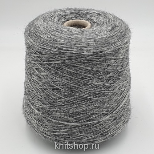 Yak Silk Wool (Grigio графит меланж) 39%бэби як 47%меринос экстрафайн 6%шелк 8%па 320м/100гр шнурок
