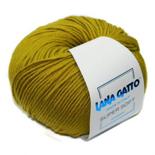 Lana Gatto Super Soft (08564 горчица) 100%меринос 50 г/125 м