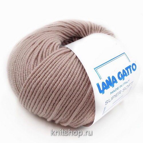 Lana Gatto Super Soft (14315 розовое какао) 100%меринос 50 г/125 м