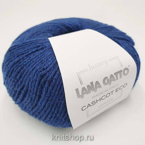 Lana Gatto Cashcot Eco (09186 синий) 50% кашемир, 50% хлопок 50 г/150 м