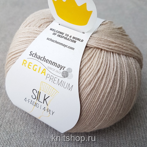 Schachenmayr Silk (00020 латте) 55% меринос, 20% шелк, 25% полиамид 100 г/400 м