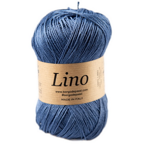 Borgo de'Pazzi Lino (97 синий джинс) 100% лён 50гр/165м