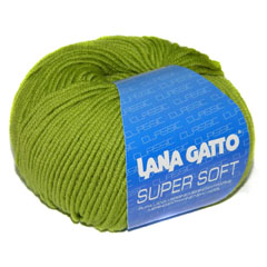 Lana Gatto Super Soft (13277 молодая трава) 100%меринос 50 г/125 м