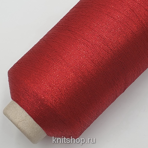 Torcitura Di Domaso Lario (LC8 красный) 80% вискоза, 20% люрекс 4750м/100гр (бобинка 510гр)
