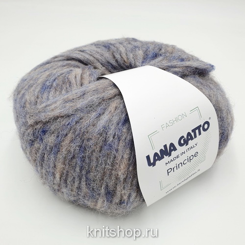 Lana Gatto Principe (08776 голубо-серый) 46% альпака, 32% меринос, 22% нейлон 50 г/110 м