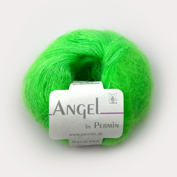 Permin Angel (884136 зеленый неон) 70% суперкидмохер, 30% шёлк 25гр/210м