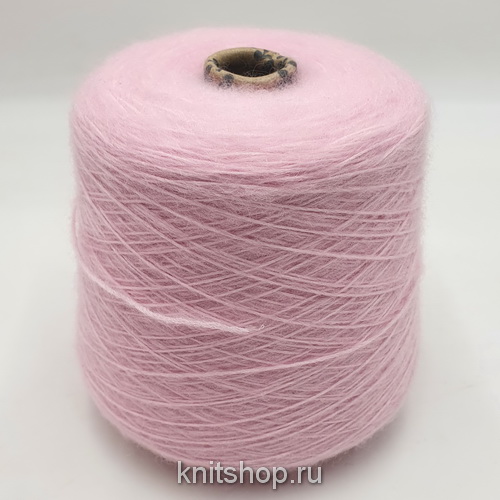 Filcom Soffilo (Rosa Baby роза) 45% суперкид мохер, 50% шёлк, 5% па 380м/100гр шнурок