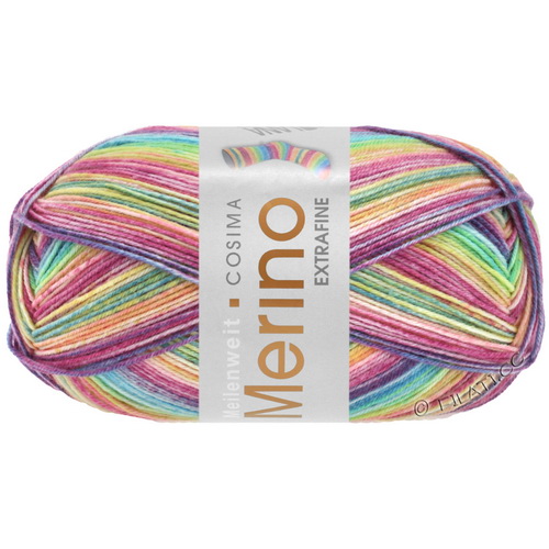 Lana Grossa Meilenweit 100 Merino Extrafine Cosima (3486) 75% меринос, 25% полиамид 100г/420м