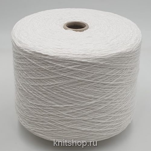 Millefili Slubbino (Candido белый отбеленка) 95% хлопок, 5% поликарбамид 680м/100гр фламме