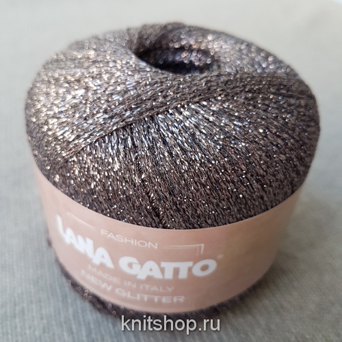 Lana Gatto New Glitter (8588 пыльная роза) 51% полиэстер, 49% нейлон 25 г/300 м
