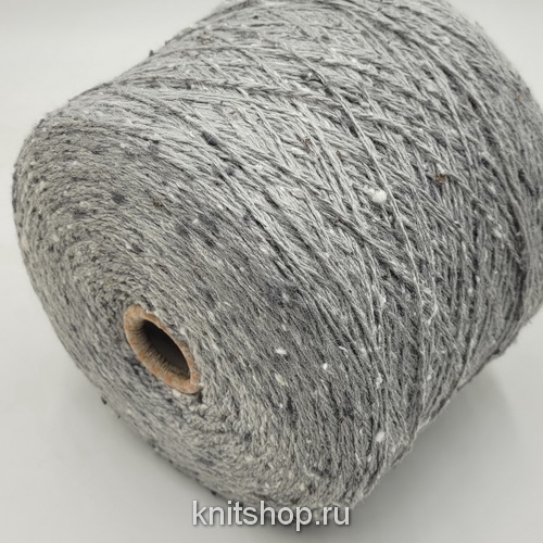 Filati Buratti Seta Lana 53461 (Grigio2 светло-серый) 60%шелк тусса, 40% меринос 2/7 350м/100гр твид