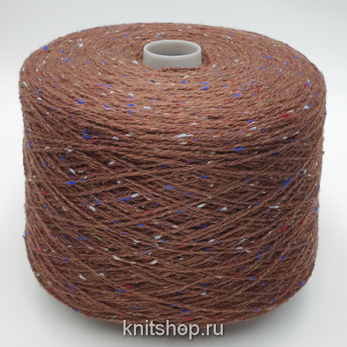 Zegna Baruffa Hawk (621036 шоколад твид) 50% меринос, 30% шёлк, 10% кашемир, 10% альпака 350м/100гр