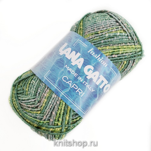 Lana Gatto Capri (9261 шалфей) 80% хлопок, 20% нейлон 50г/100м