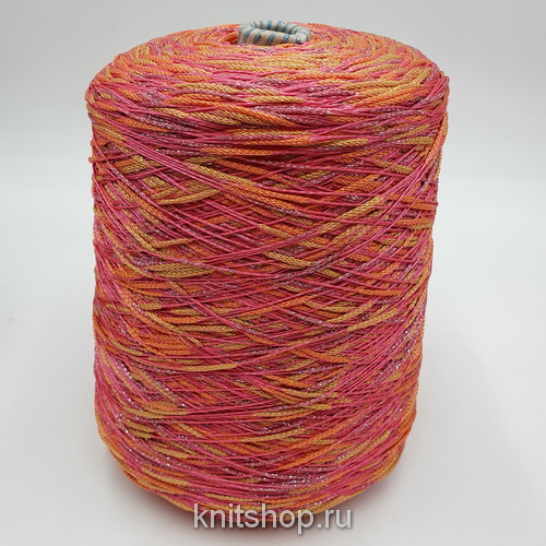 E Miroglio 56197 (V76 коралл) 93% вискоза, 4% люрекс, 3% па 300м/100гр шишечки фантазийная