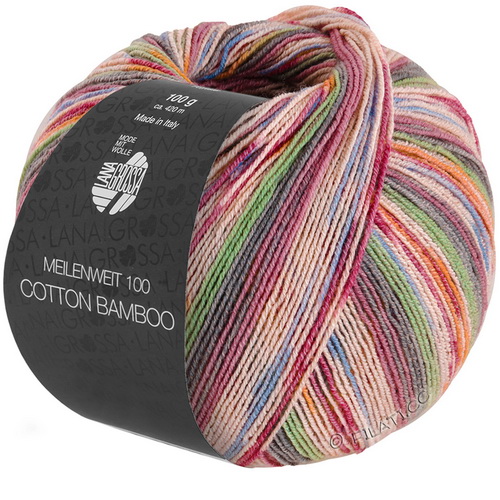 Lana Grossa Meilenweit Cotton Bamboo AMALFI (2375) 40%хлопок 25%меринос 20%бамбук 15%па 100г/420м