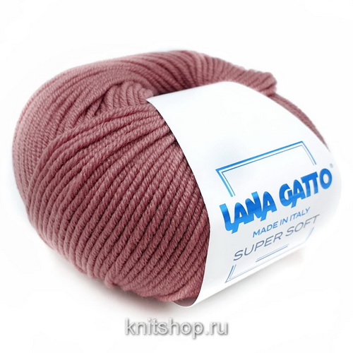 Lana Gatto Super Soft (14445 ягодный сорбет) 100%меринос 50 г/125 м