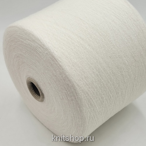 Loro Piana Foam (New Semiottico белый отбеленка) 75% кашемир вспушенный, 25% шёлк 2500м/100г букле