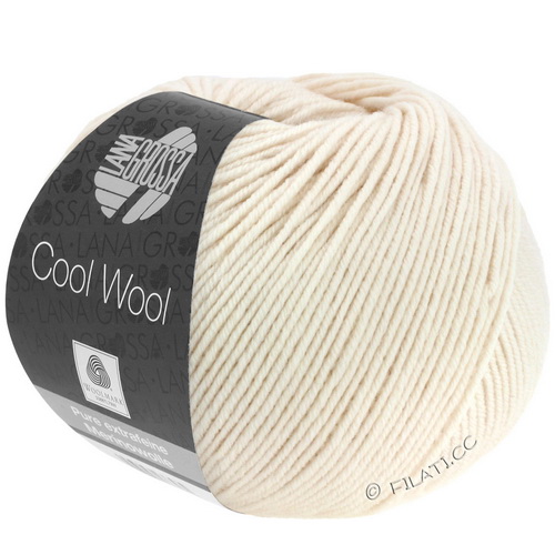 Lana Grossa Cool Wool 2000 uni (2096) 100% меринос 50 г/160 м