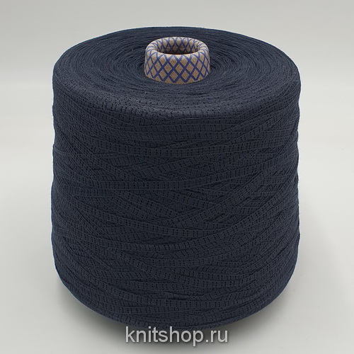 Filpiu Yarn Treelace (Charcoal черный) 100% хлопок 340м/100гр плоская ажурная лента
